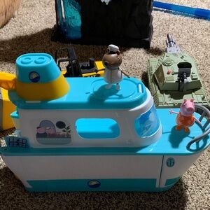 Peppa Pig Nautical Adventure Boat - Blue, White, and Yellow
